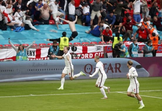 欧洲杯赛果：斯特林凯恩建功英格兰2-0战胜德国挺进八强